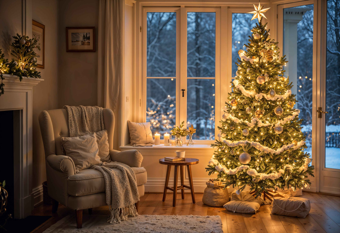 Chiefbackdrop™ Shimmering Christmas Tree Backdrop
