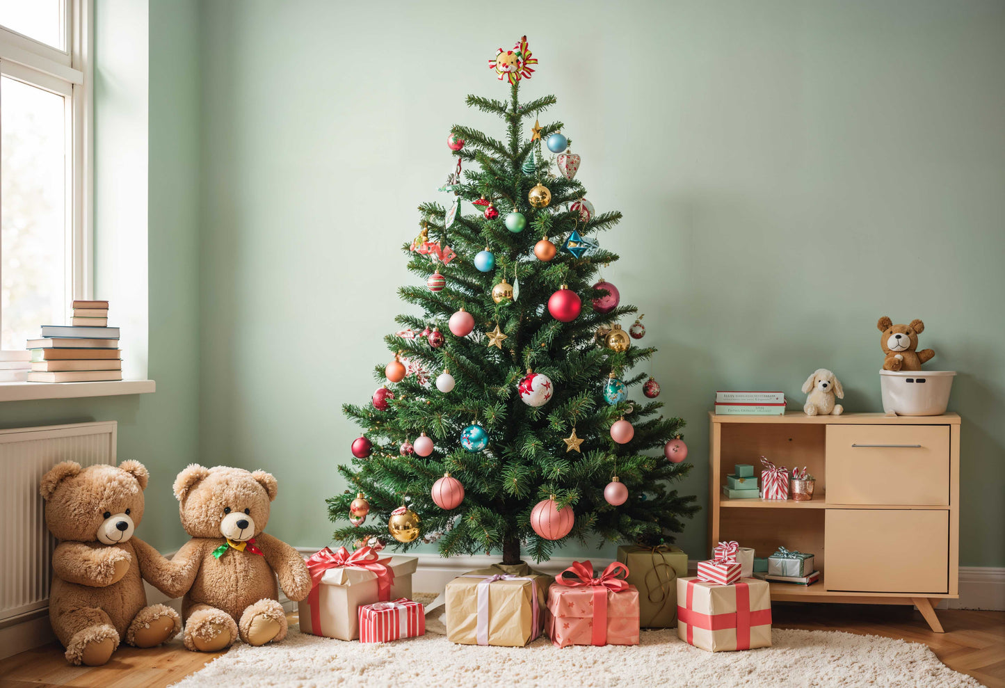 Chiefbackdrop™ Snowy Christmas Tree Backdrop