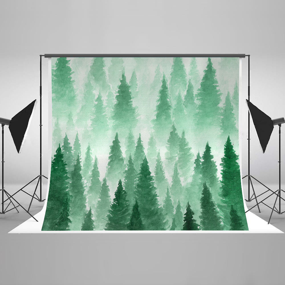 Chiefbackdrop™ Forest Gouache Spring Backdrops Portrait Backdrops