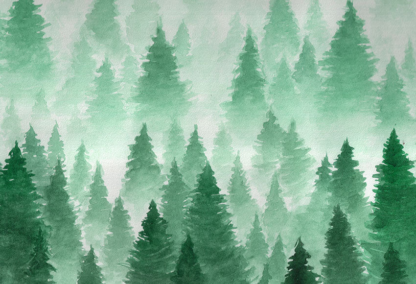 Chiefbackdrop™ Forest Gouache Spring Backdrops Portrait Backdrops
