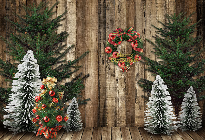 Chiefbackdrop™ Christmas Trees and Pines Wood Background Festival Backdrops G-1209