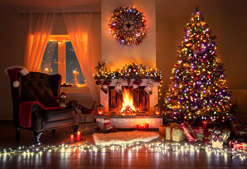 Chiefbackdrop™ Delicate Flaring Christmas Indoor Decoration Background Photography Backdrop