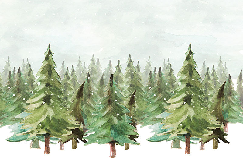Chiefbackdrop™ Snow Forest Oil Painting Background Portrait Backdrops G-1202