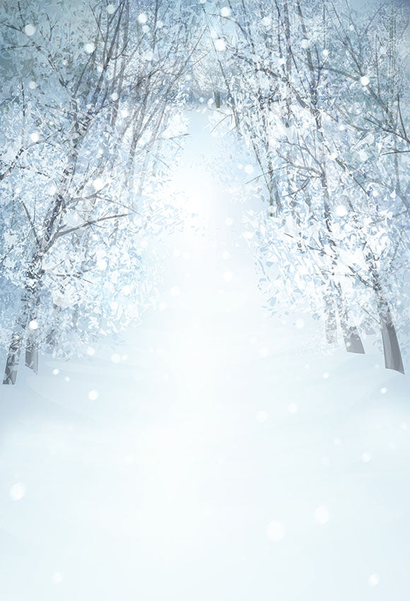 Chiefbackdrop™ Thick Snow Trail Background Winter Backdrops