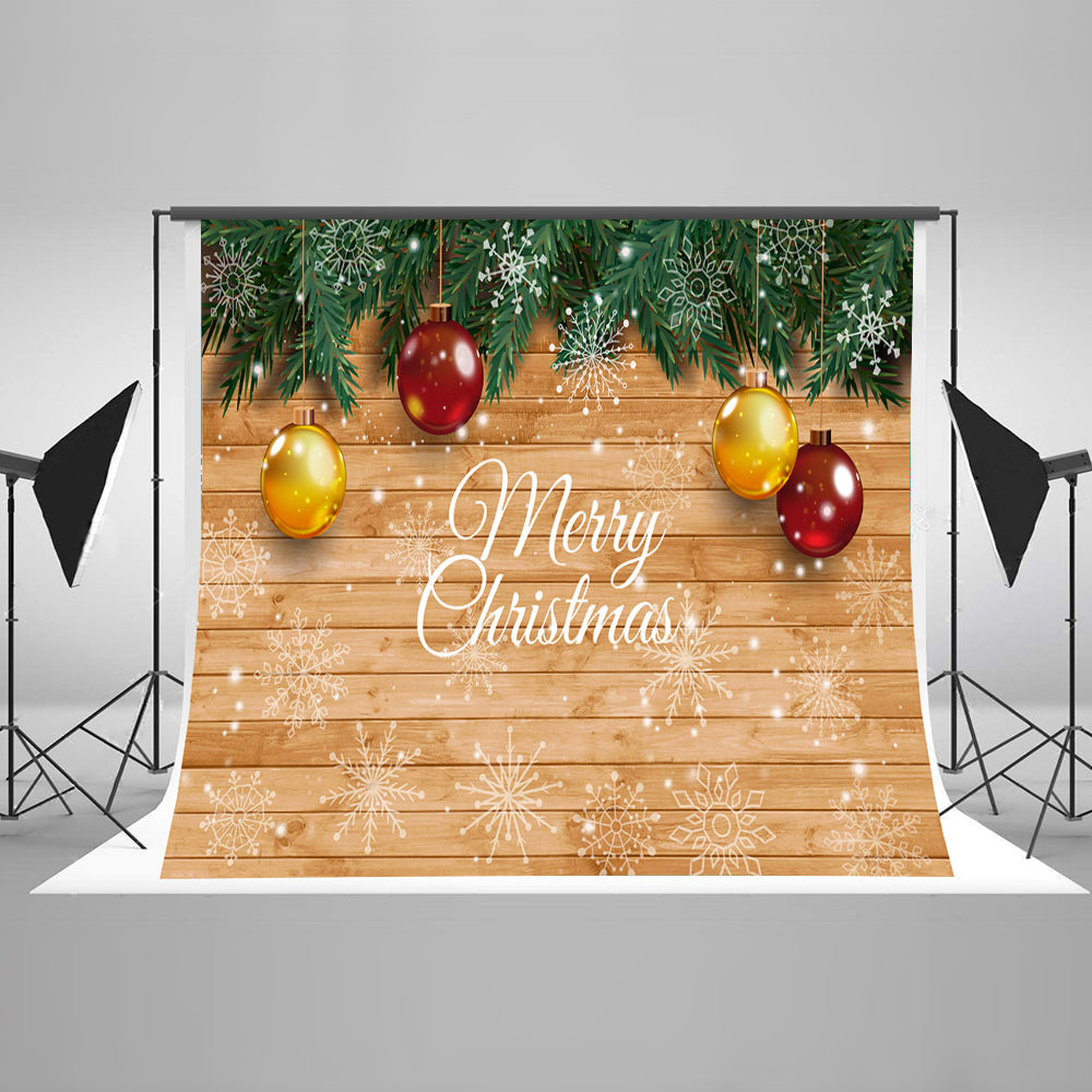 Chiefbackdrop™ Christmas Wood Floor Backdrops For Photography