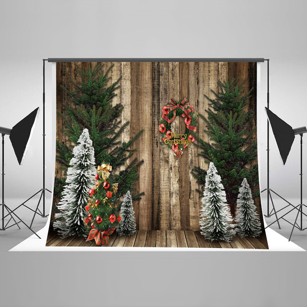 Chiefbackdrop™ Christmas Trees and Pines Wood Background Festival Backdrops
