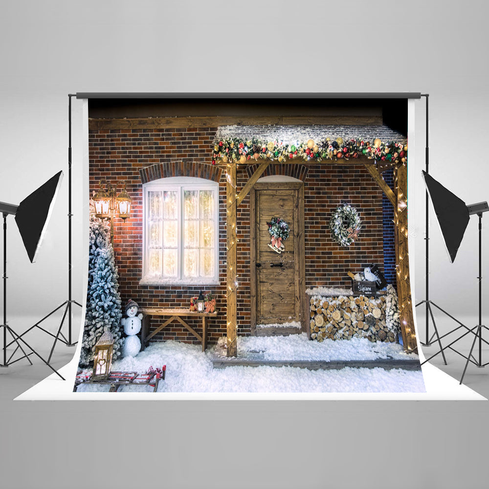 Chiefbackdrop™ Beautiful House for Christmas Photography Backdrops