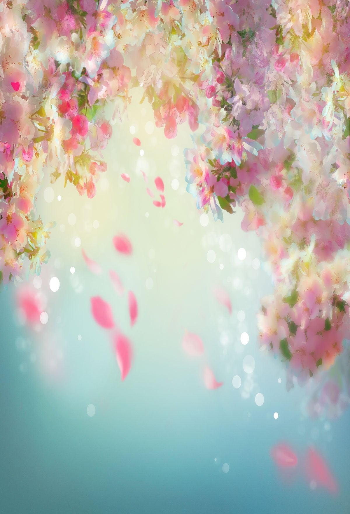 Painted Flowers Background Floral Backdrop For Photography | Chiefbackdrop