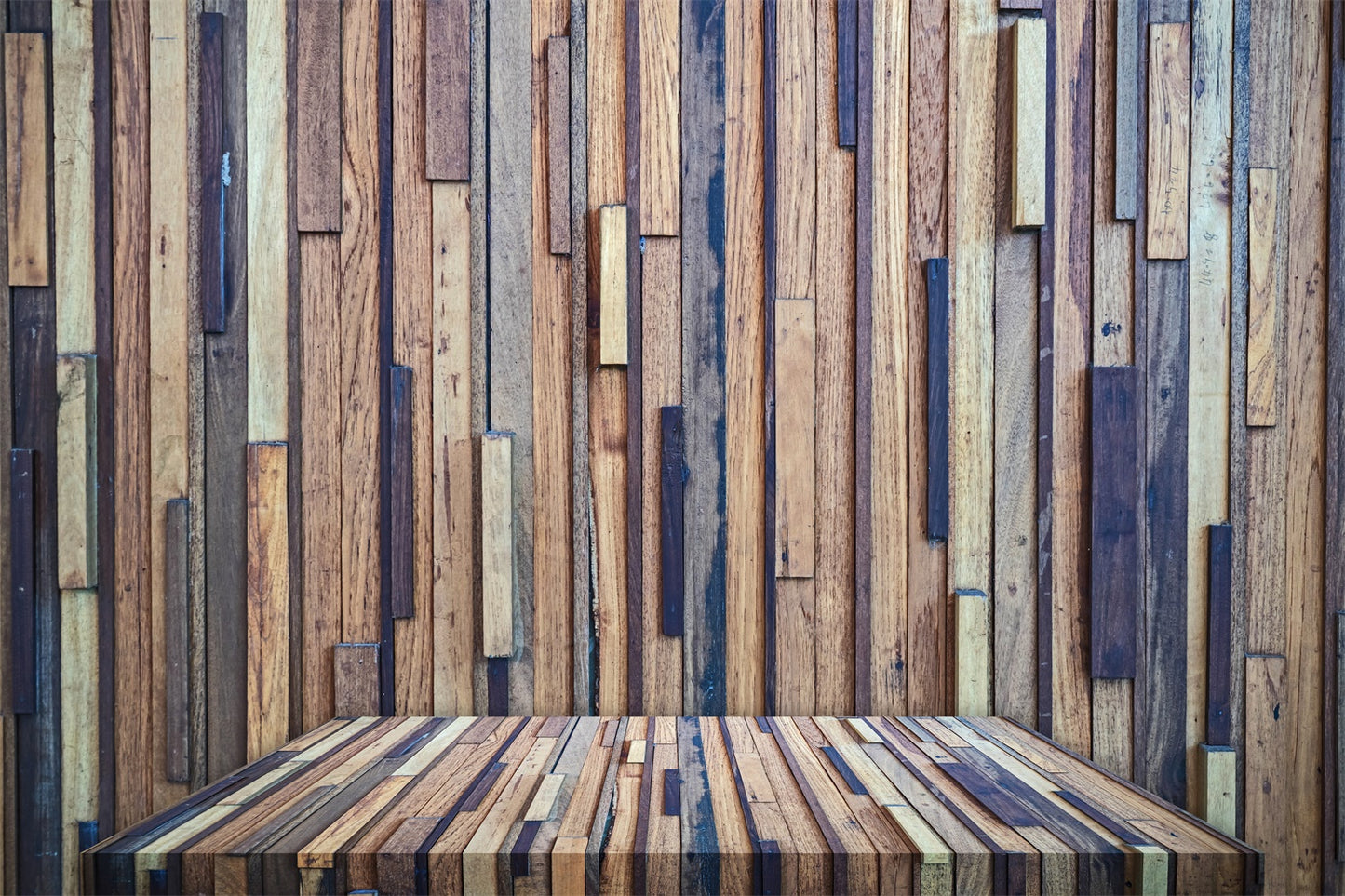 Sticked Wood Panels Wall Background Photography Backdrops | Chiefbackdrop