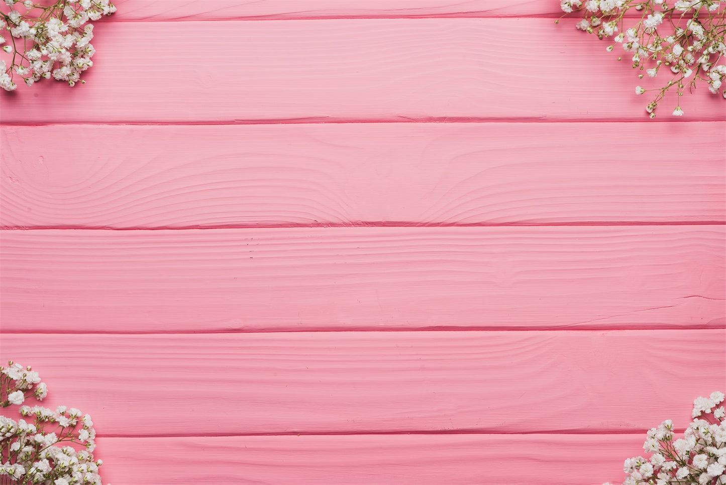Pink Painted Wood Backdrops With Flowers For Photography | Chiefbackdrop