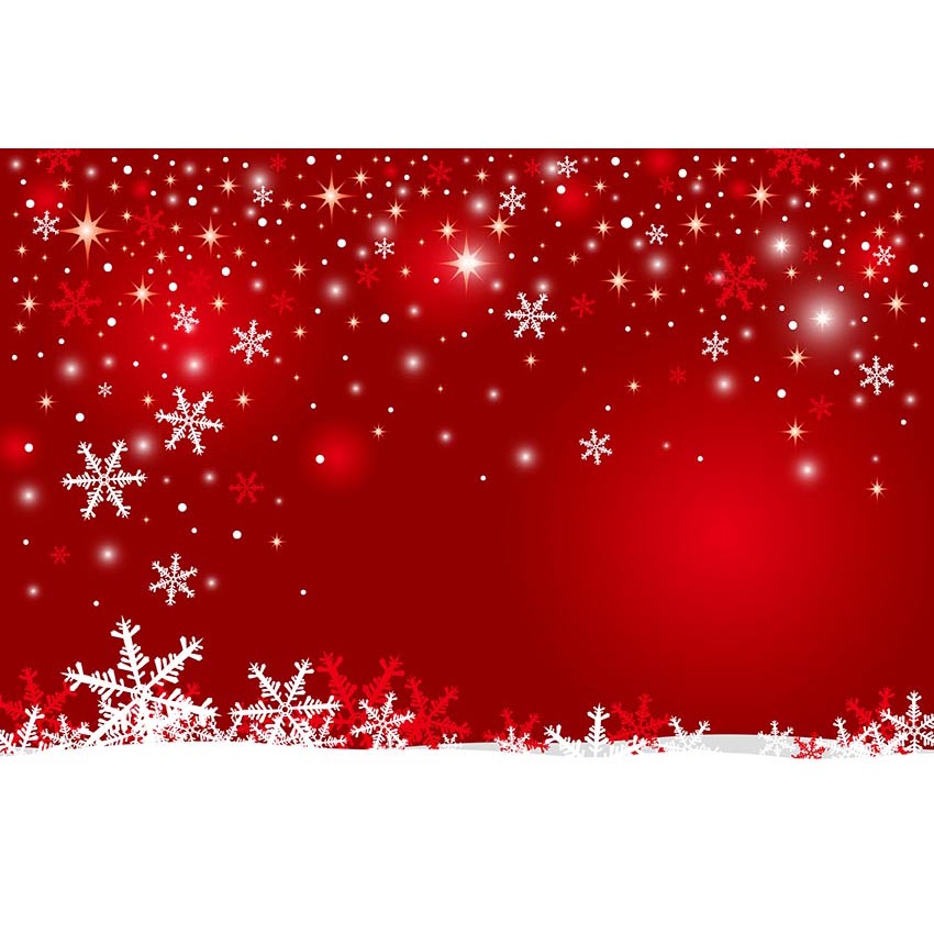 Red Color Christmas Theme Background Photography Backdrop for Portrait