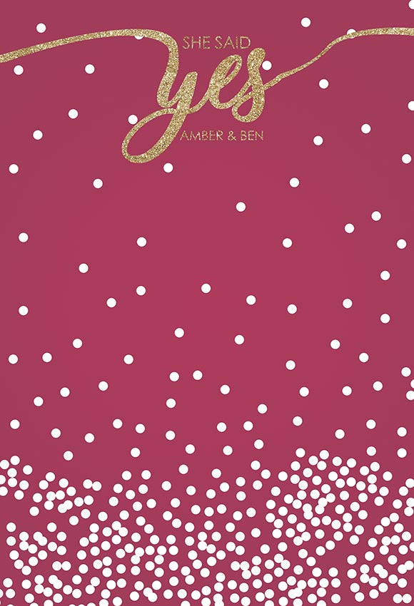 Chiefbackdrop™ White Spots matches Red Background Wedding Backdrops