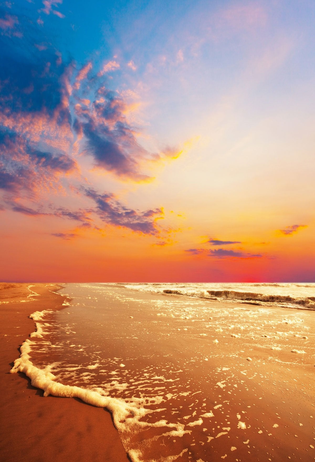 Beautiful Tides Background Summer Beach Backdrops Photography Backdrops | Chiefbackdrop