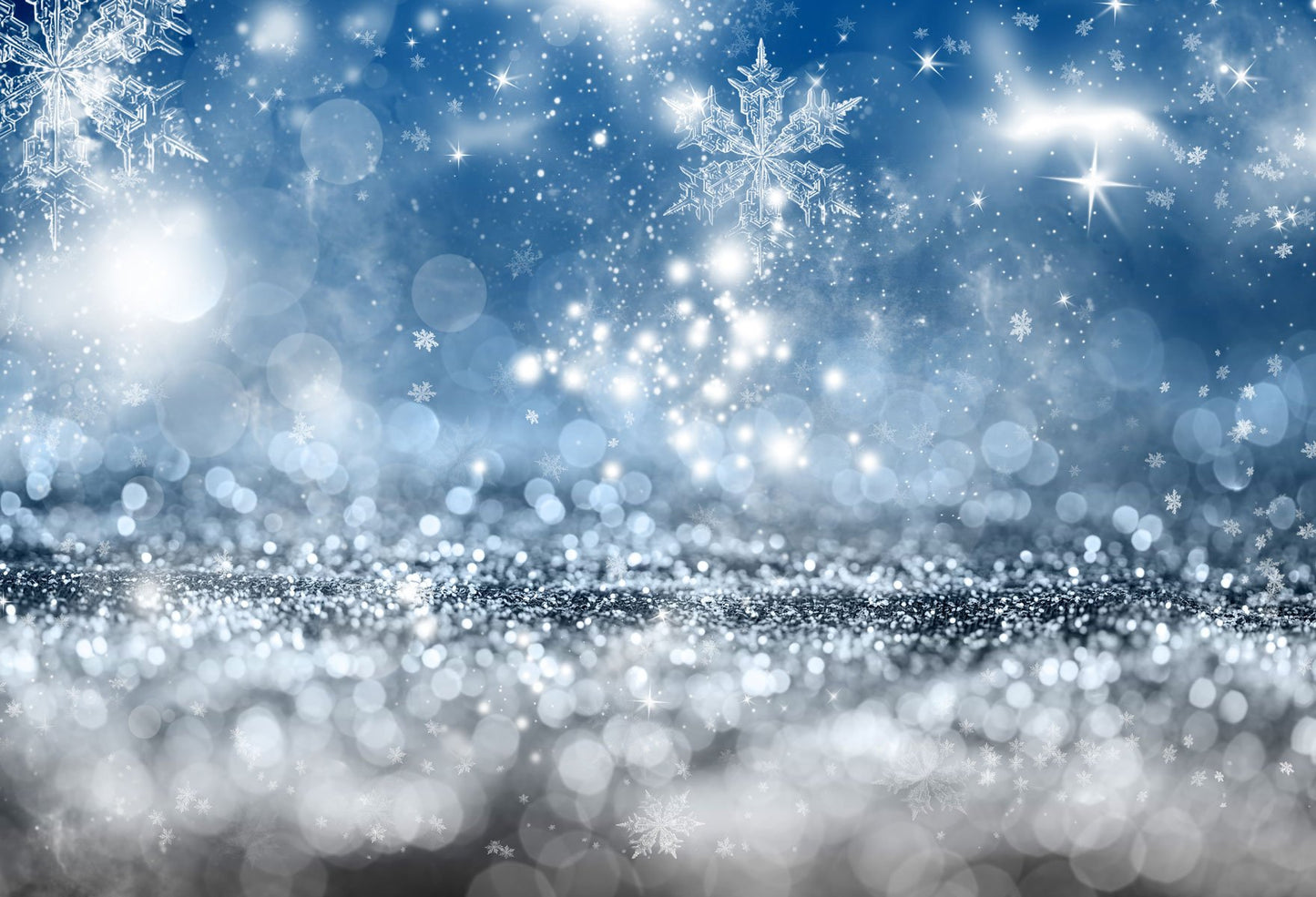 Chiefbackdrop™ Bokeh Backdrops Crystal Snowflakes Background