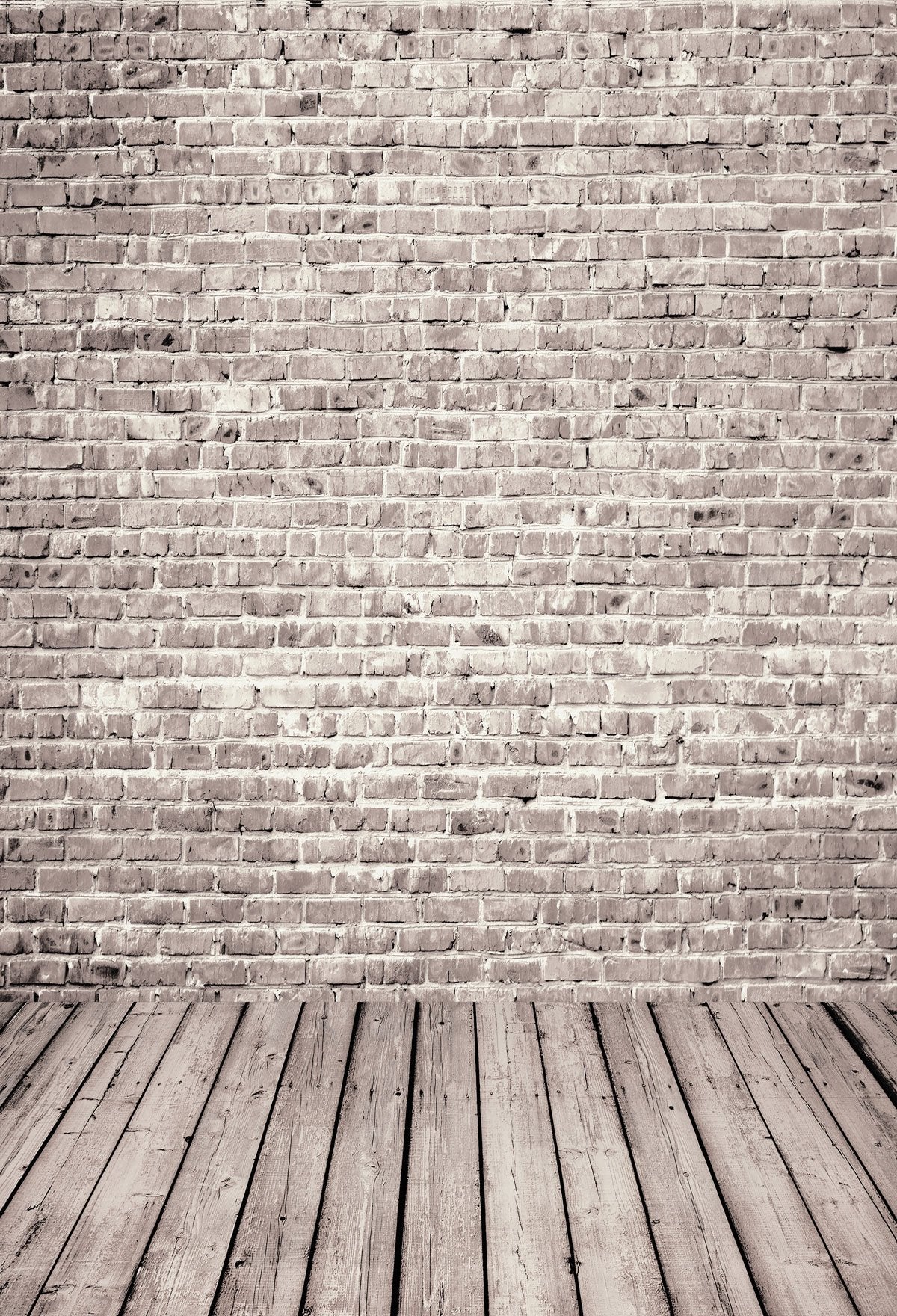 Brown Brick Wall Background With Floor For Portrait Photography Backdrops | Chiefbackdrop