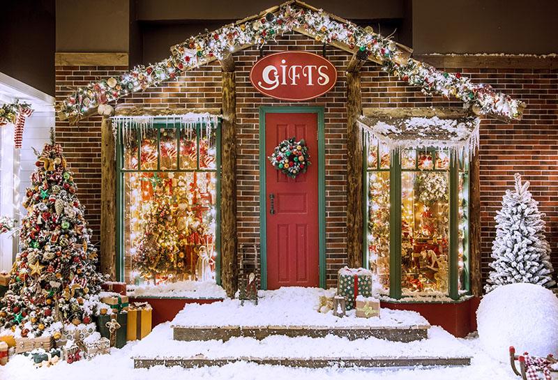 Chiefbackdrop™ Christmas Santa Workshop Photography Backdrops Children Photo Background
