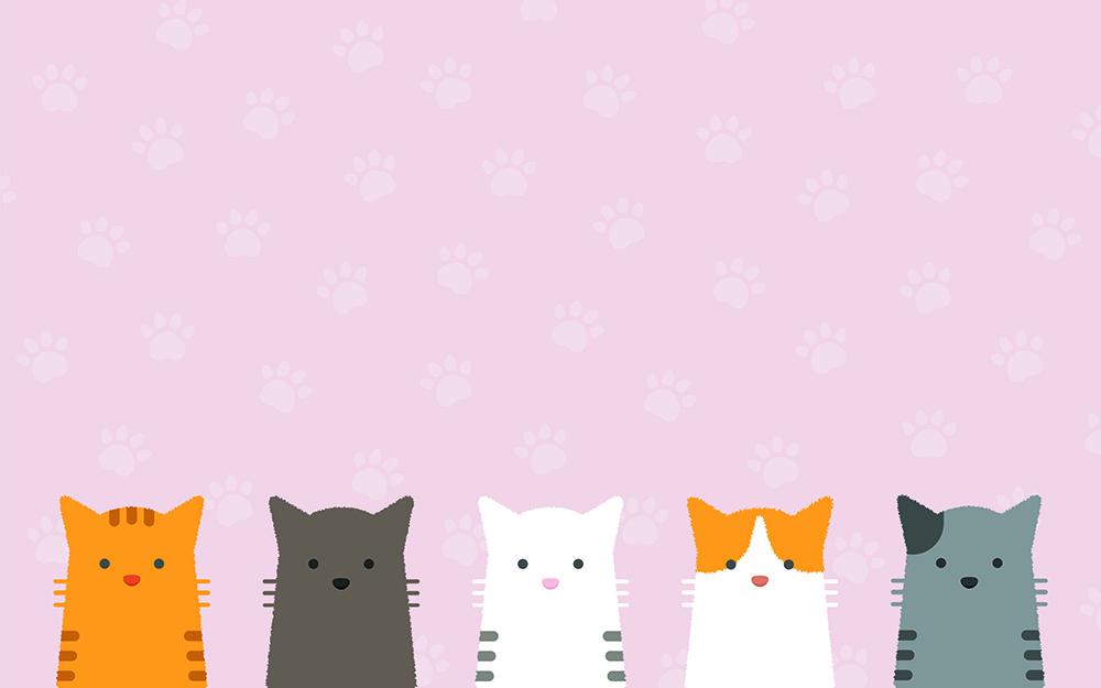 Cute Cats Drawing Background Pet Photography Backdrops For Group Photo Ideas