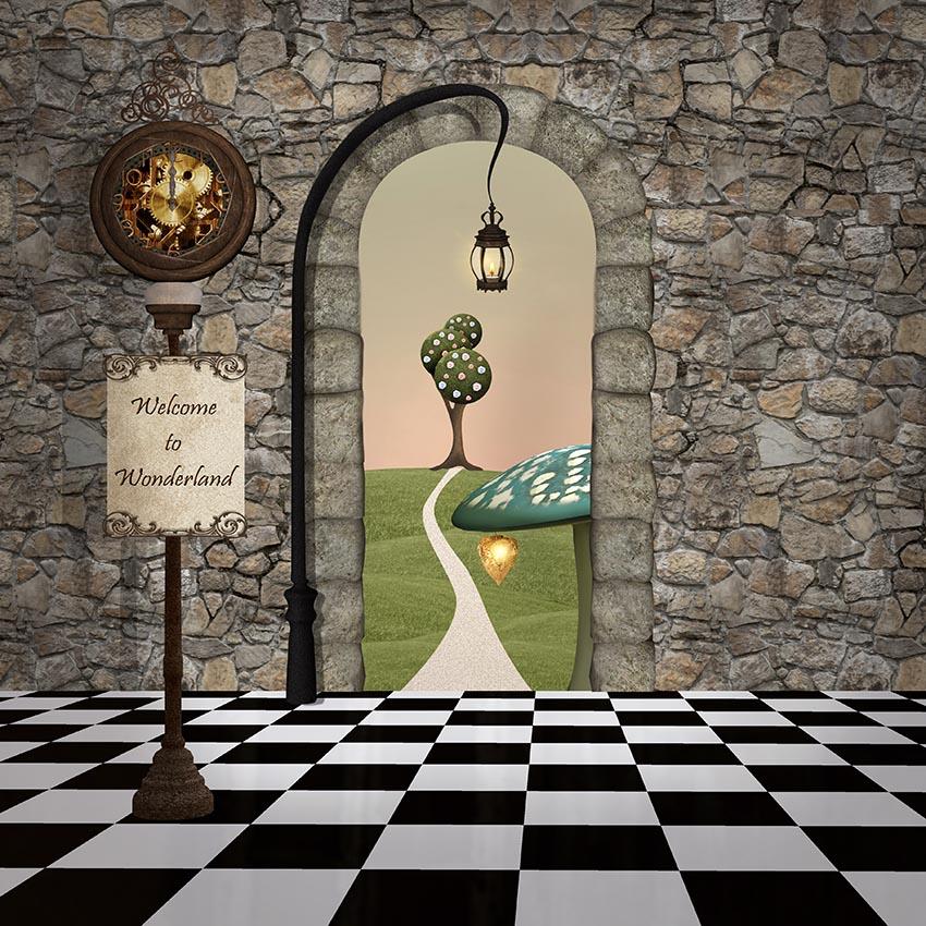 Chiefbackdrop™ Entrance Of Wonderland Background Fun Backdrops For Baby