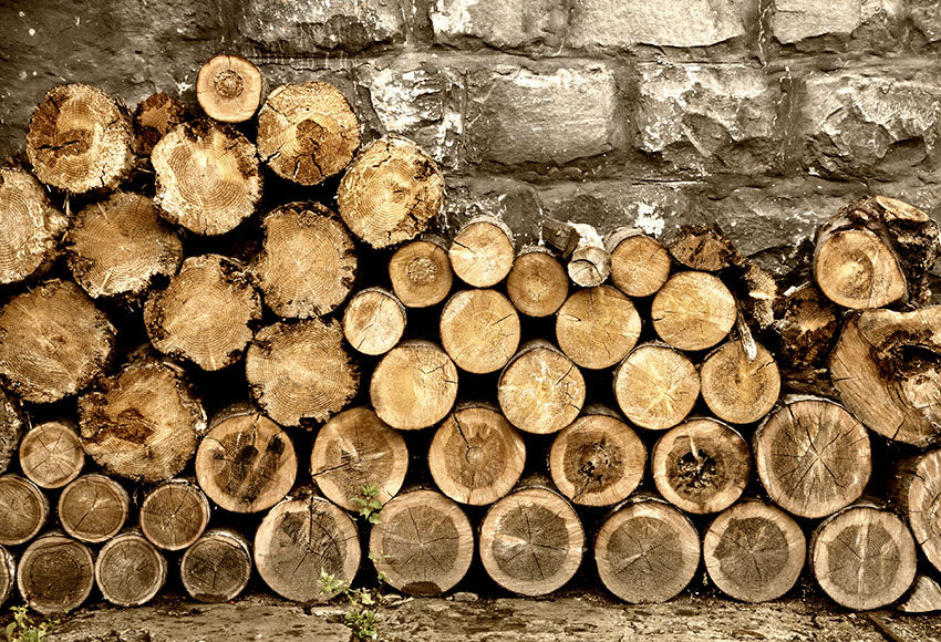 Chiefbackdrop™ Stacked Wood Wood Backdrop Photography Background