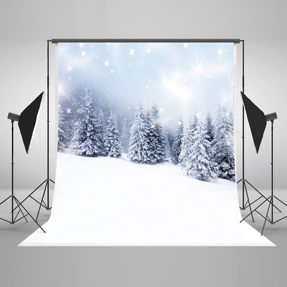 Creative Snow Scene Composite Background Winter Backdrops