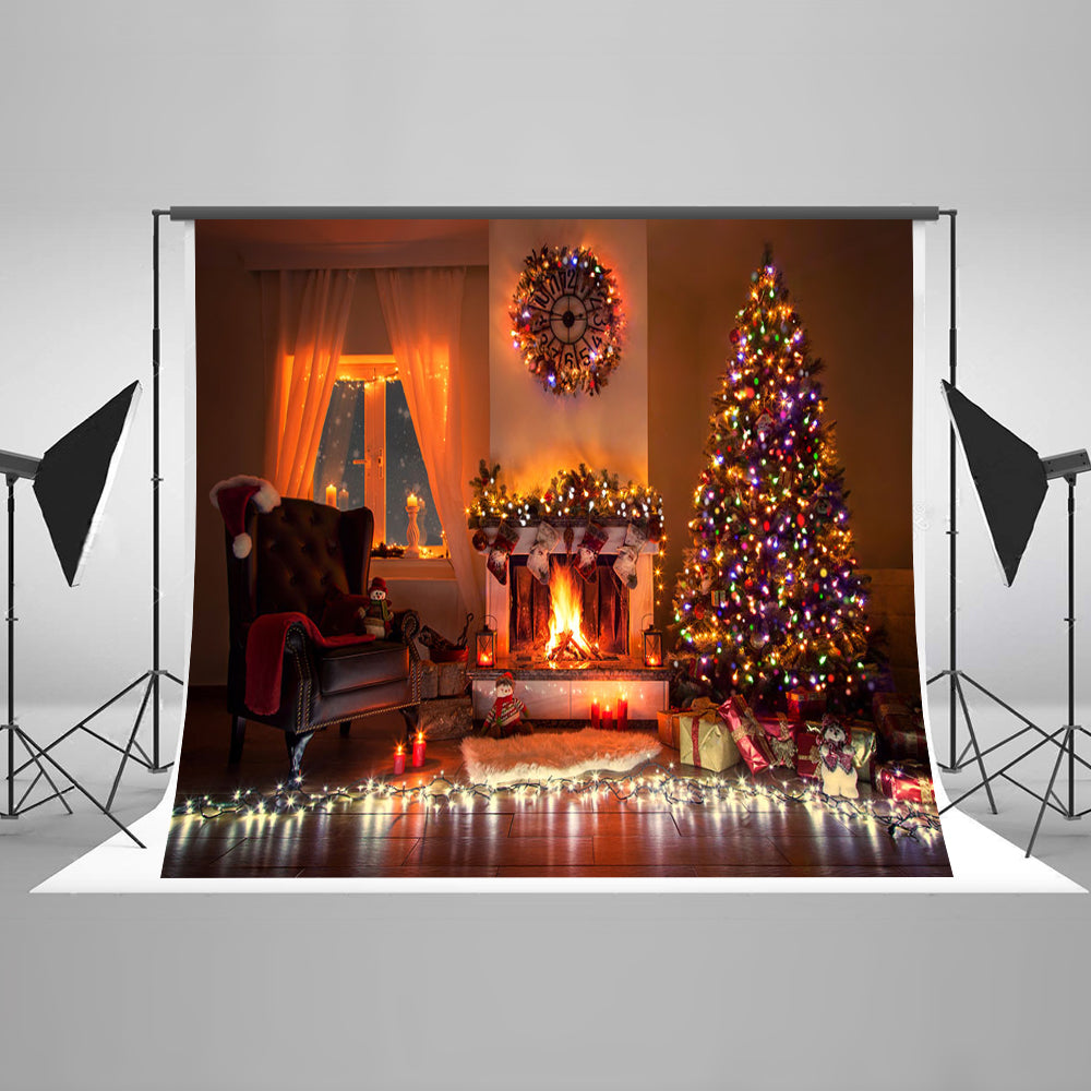 Chiefbackdrop™ Delicate Flaring Christmas Indoor Decoration Background Photography Backdrop