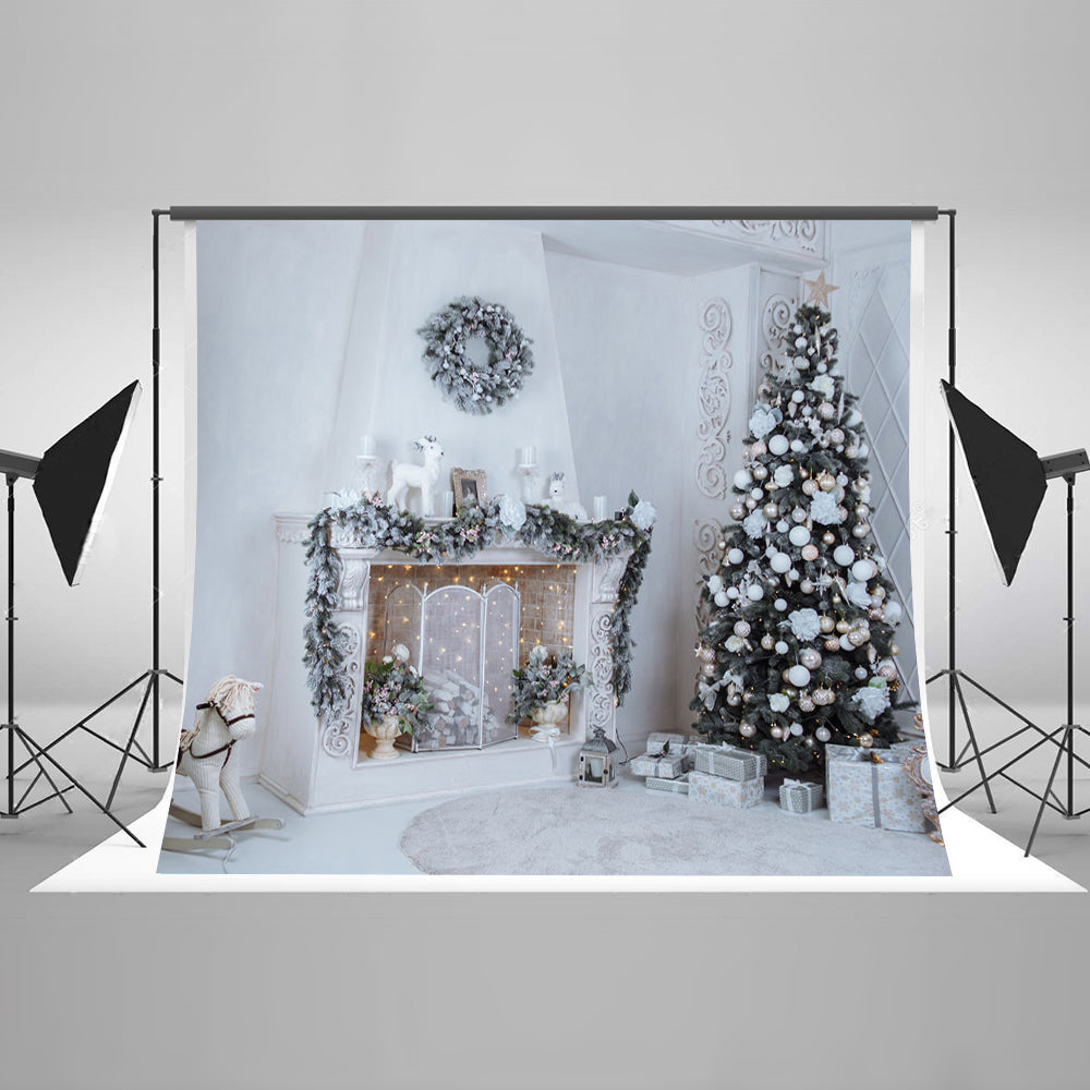Chiefbackdrop™ Superb Christmas Indoor Decorations Background Portrait Backdrop