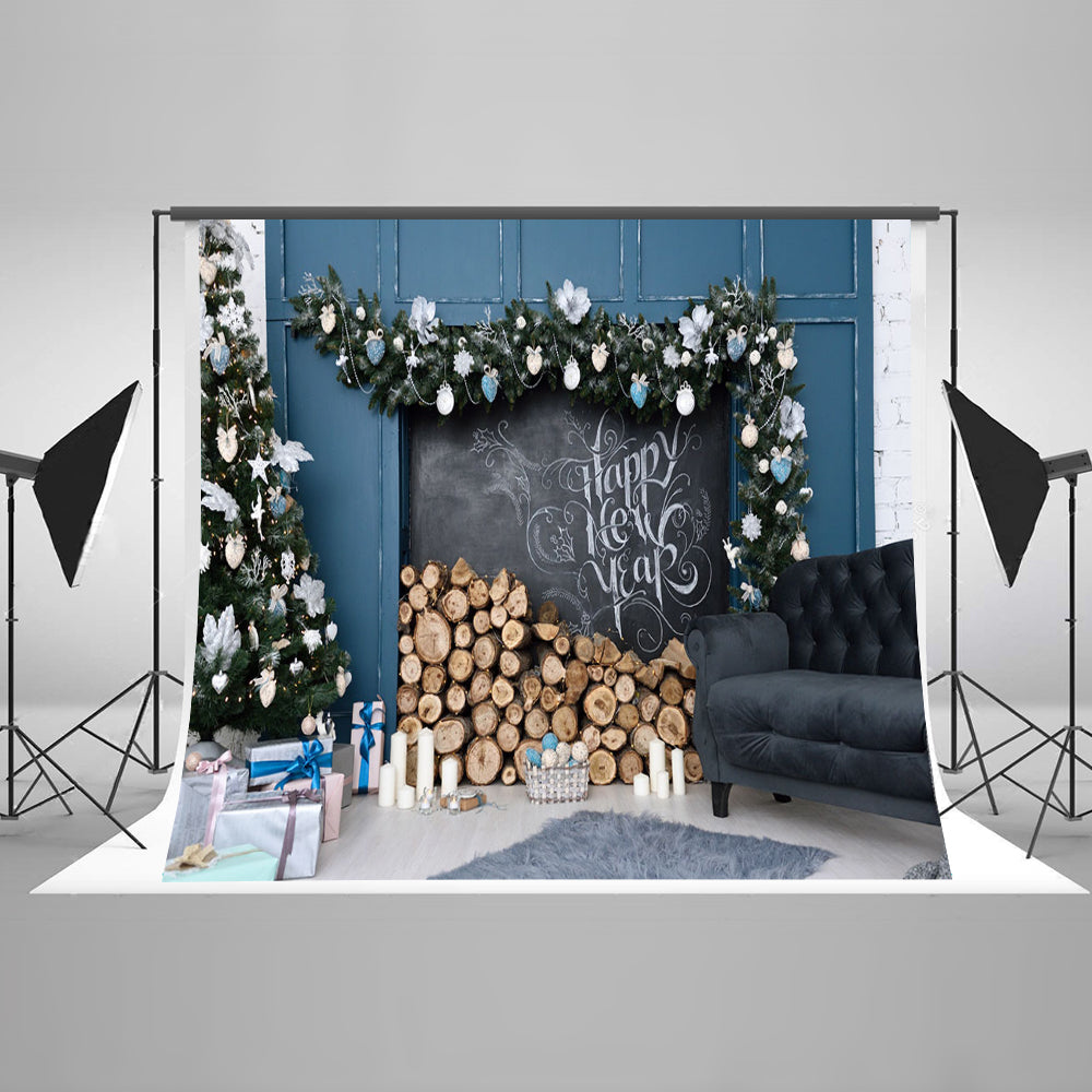 Chiefbackdrop™ Lovely Christmas Ornaments Decorated Background Photography Backdrop for Family