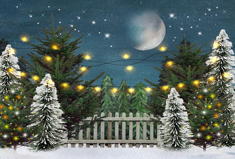 Chiefbackdrop™ Photography Backdrops Christmas Tree Shinny Light Children Background