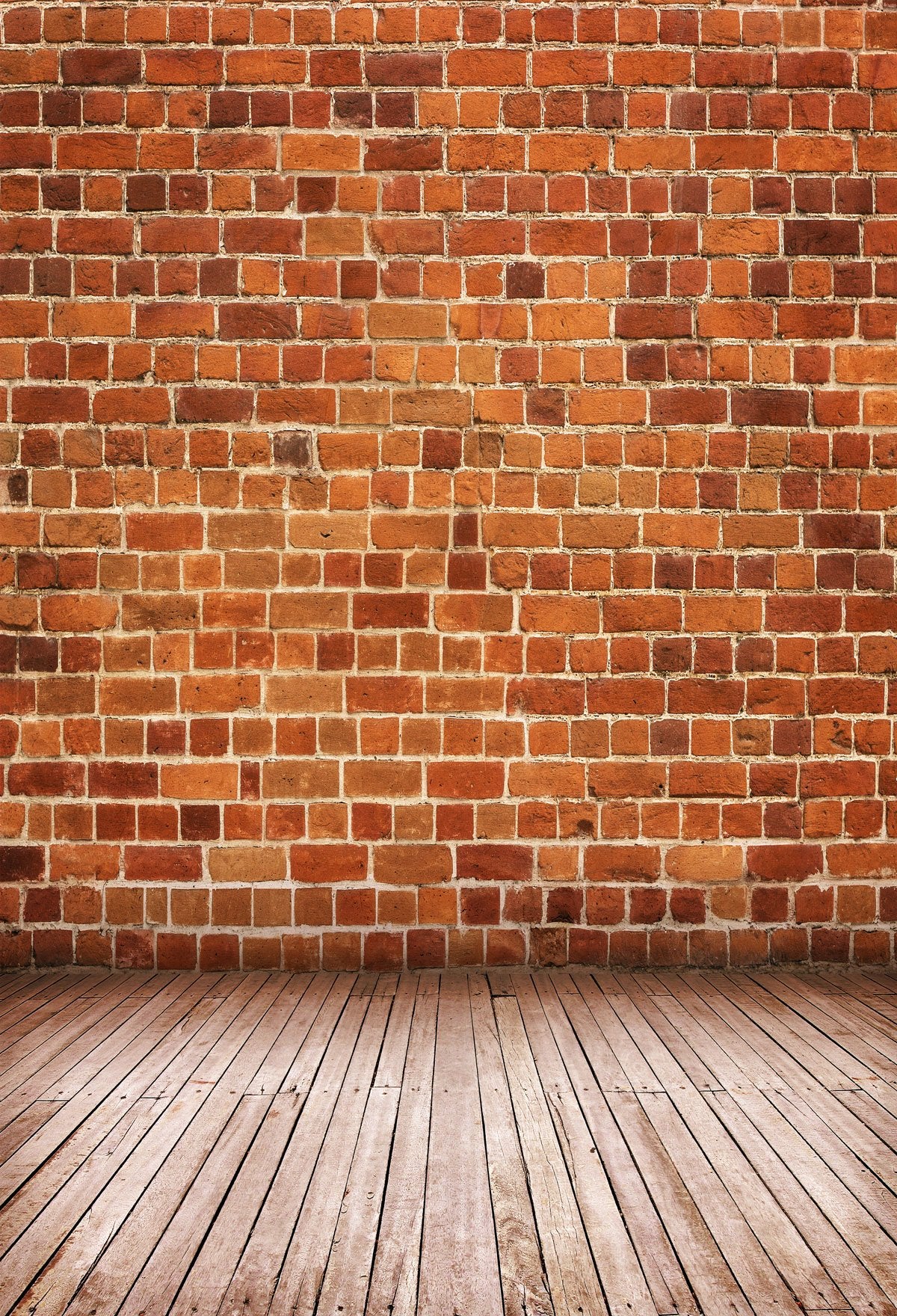 Red Brick Wall Background With Floor For Portrait Photography Backdrops | Chiefbackdrop