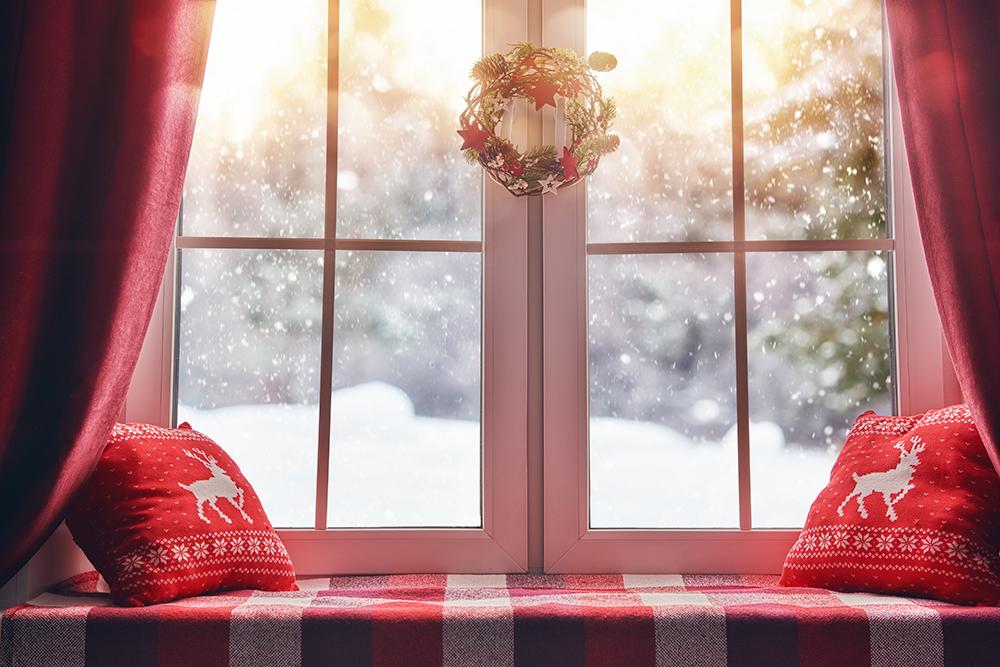 Chiefbackdrop™ Snow Scene Outside The Window Backdrops
