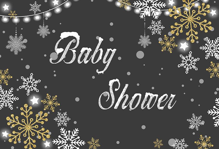 Chiefbackdrop™ Snowflakes Brokeh Backdrops For Children Photogarphy Custom Backdrops