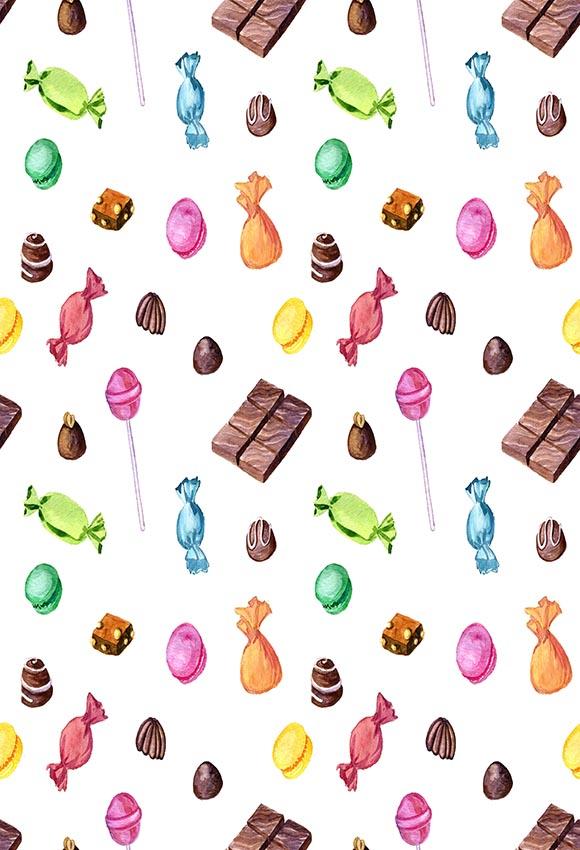 Chiefbackdrop™ Tremendous Sweets And Candies Background Step And Repeat Backdrops