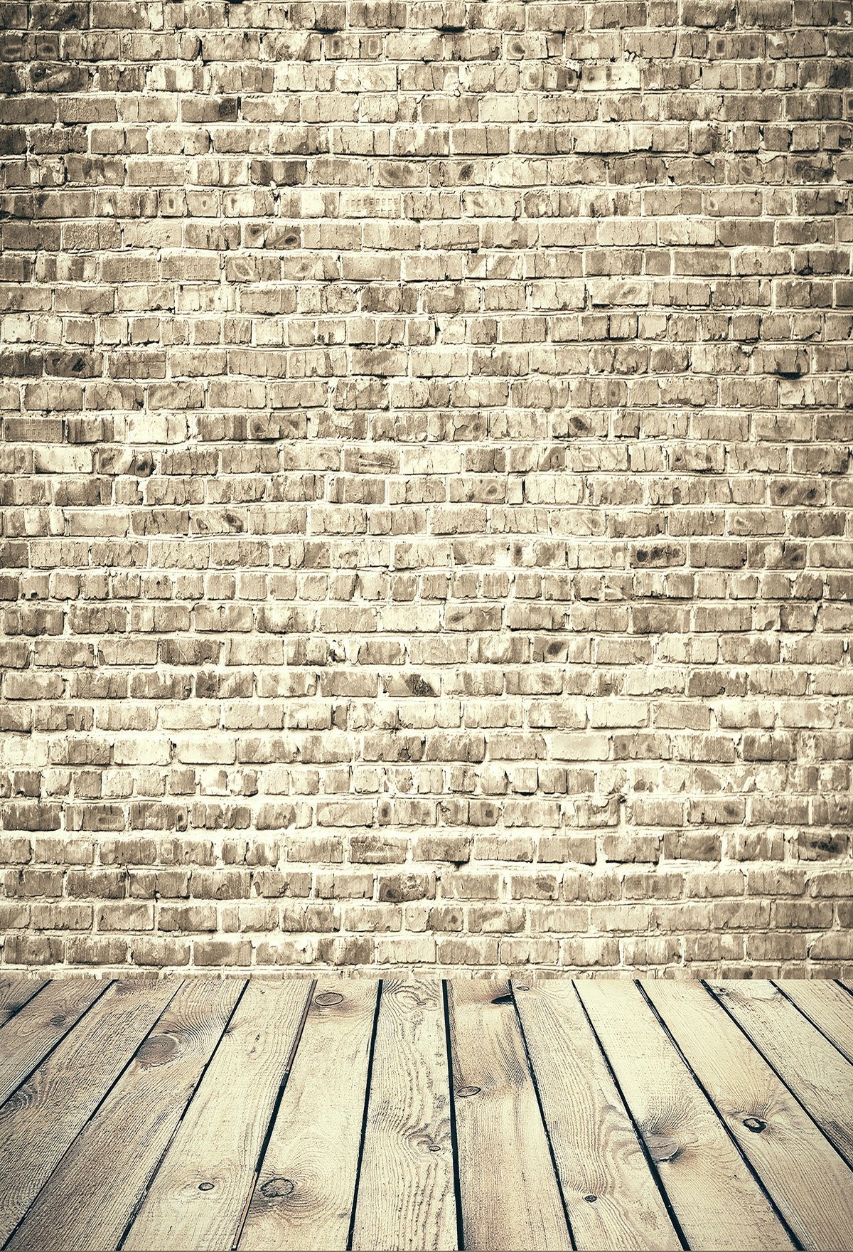 Yellow Brick Wall Background With Floor For Portrait Photography Backdrops | Chiefbackdrop