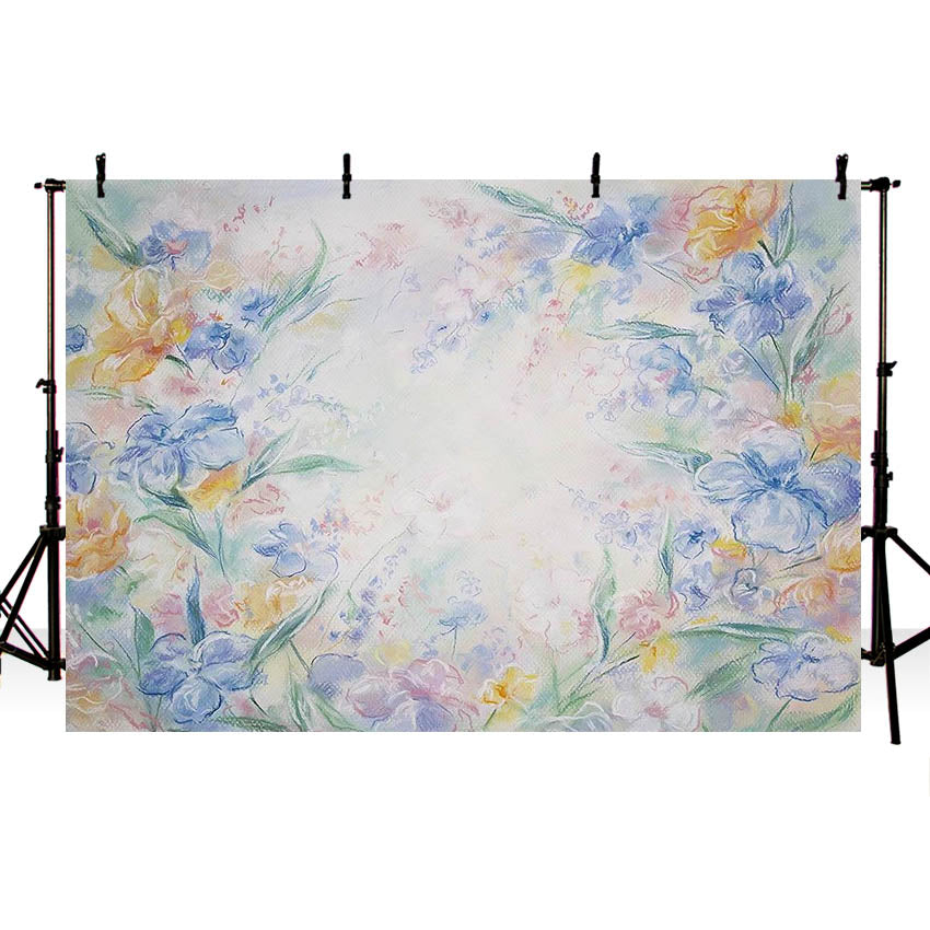 Chiefbackdrop™ Baby Shower Gifts for Photography Painting Flowers Theme Background