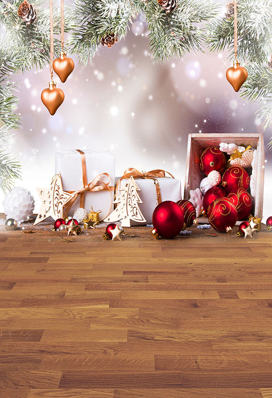 Chiefbackdrop™ Bokeh Snow Background Christmas Photography Backdrops for Children