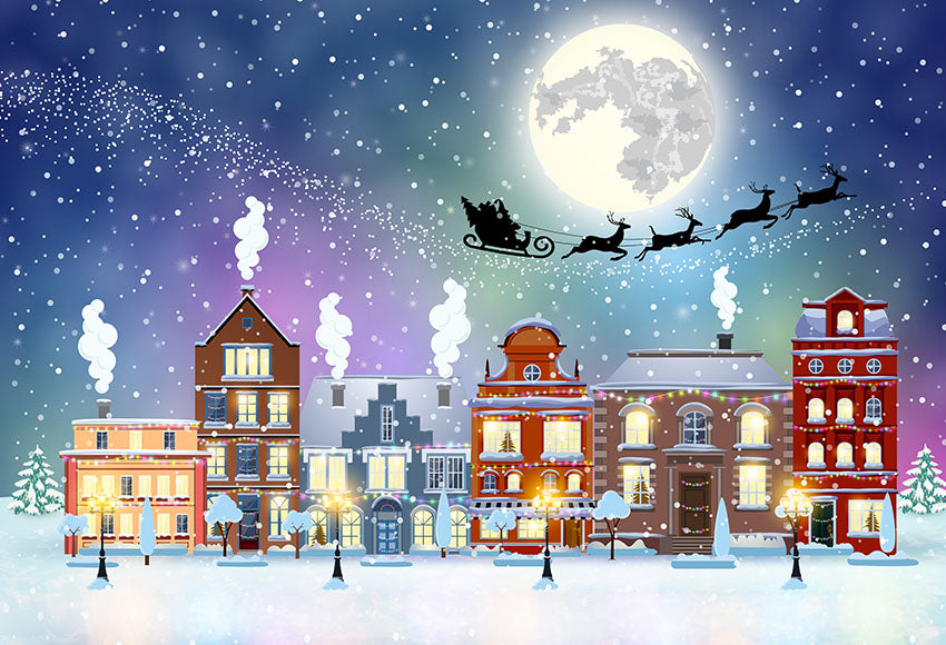 Chiefbackdrop™ Cartoon Christmas Theme Backdrops Portrait Backdrops for Kids