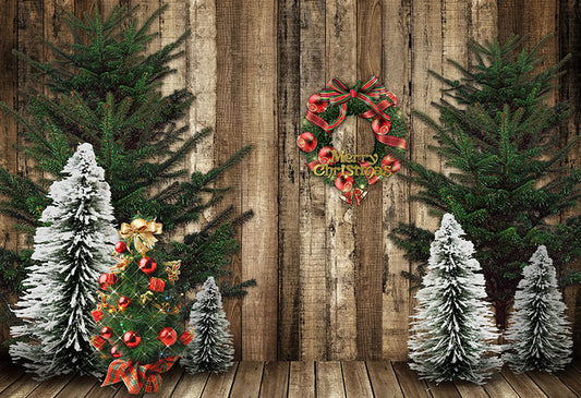 Chiefbackdrop™ Christmas Trees and Pines Wood Background Festival Backdrops G-1209
