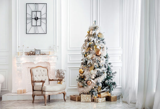Chiefbackdrop™ Elegant Christmas Tree Background Photography Backdrop for Party