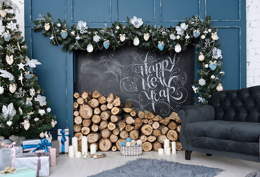 Chiefbackdrop™ Lovely Christmas Ornaments Decorated Background Photography Backdrop for Family