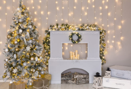 Chiefbackdrop™ Vivid StarLight and Beautiful Christmas Tree Background Photography Backdrop