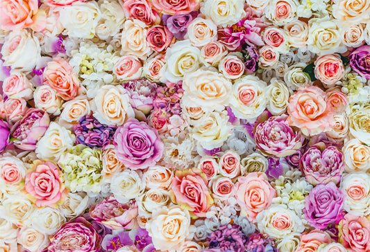 Chiefbackdrop™ Colorful Flowers Backdrops for photography for Wedding