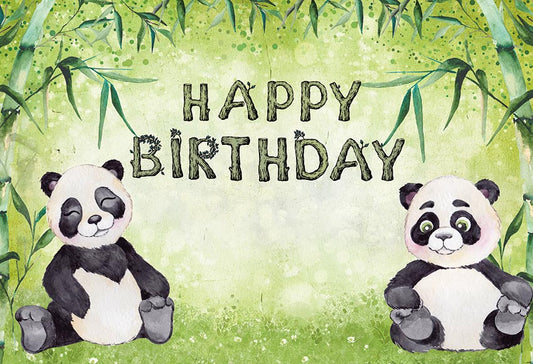 Chiefbackdrop™ Lovely Panda Background For Birthday Ideas Children Photography Backdrops