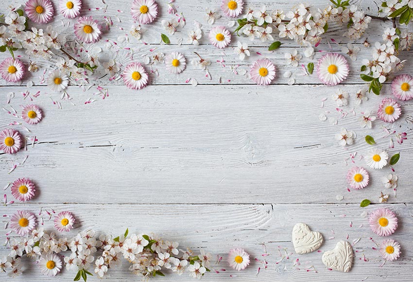 Chiefbackdrop™ Wood Backdrops with Various Flowers