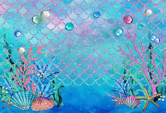 Chiefbackdrop™ Brokeh World InThe Sea Background Photogarphy Backdrops For Baby Shower