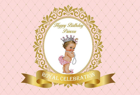Chiefbackdrop™ Cute Baby Background Pink Color Backdrops For Baby Shower
