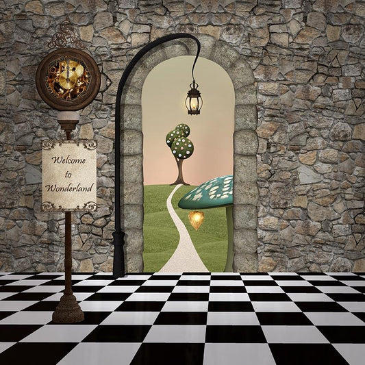 Chiefbackdrop™ Entrance Of Wonderland Background Fun Backdrops For Baby
