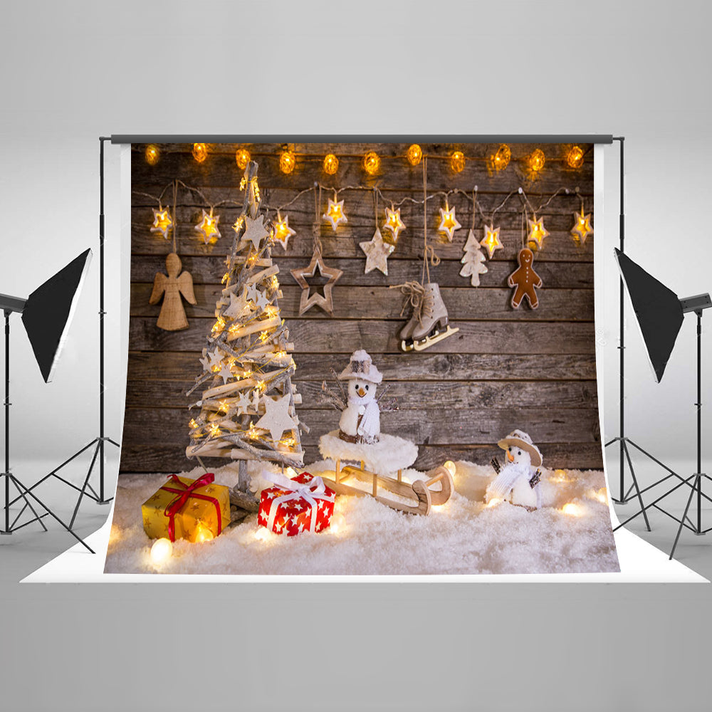 Chiefbackdrop™ Fabulous Board with Ornaments Backdrops for Christmas