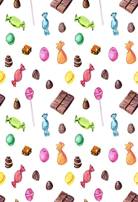 Chiefbackdrop™ Tremendous Sweets And Candies Background Step And Repeat Backdrops