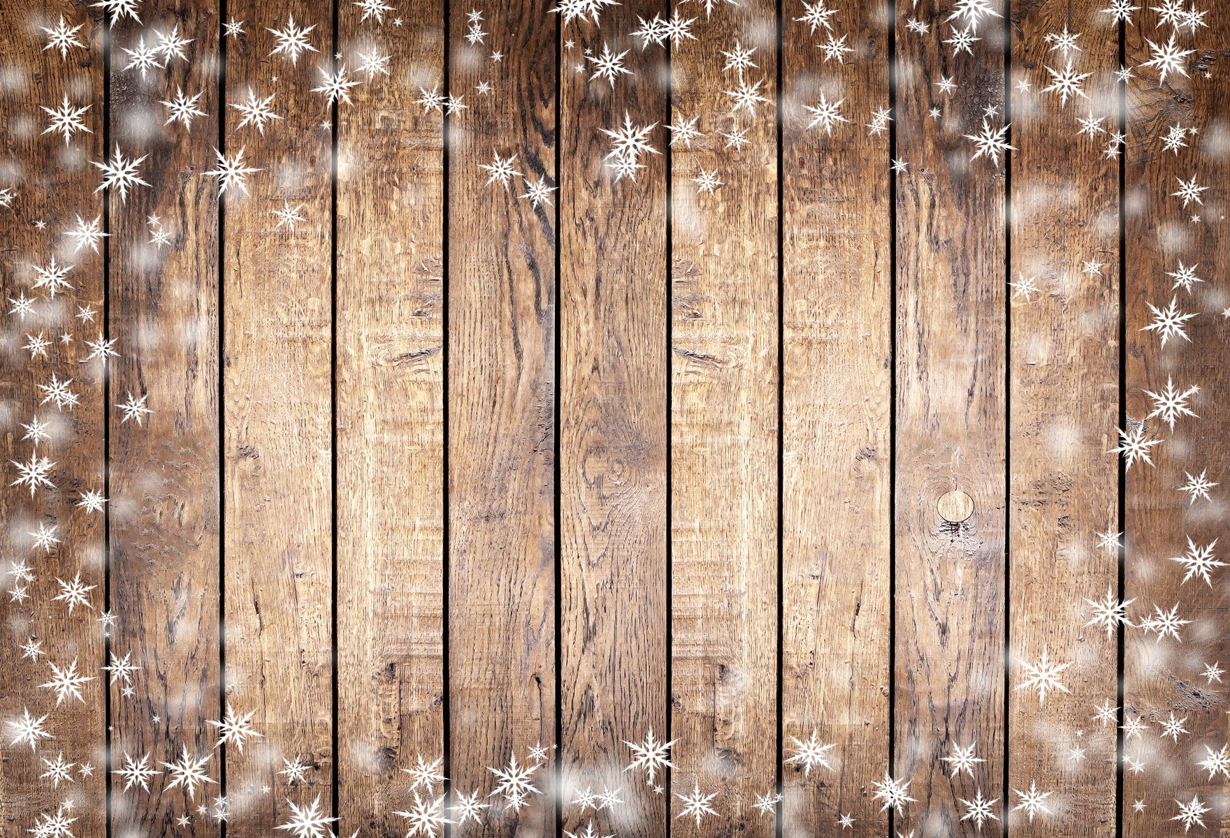 Chiefbackdrop™ Wood Backdrops With fancy Snowflakes Background For Christmas Ideas 