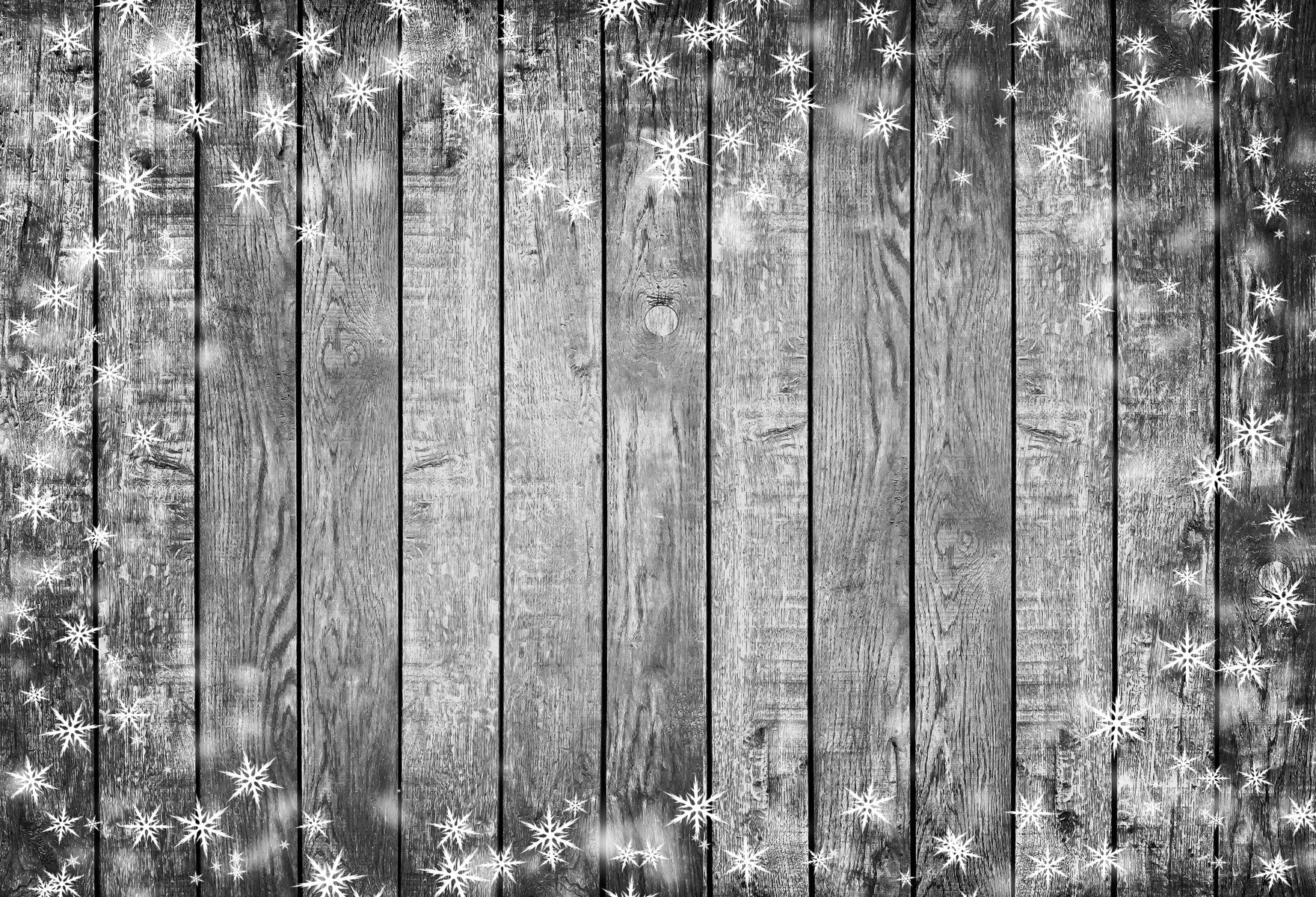 Chiefbackdrop™ Wood Background With Elegant Snowflakes For Christmas 